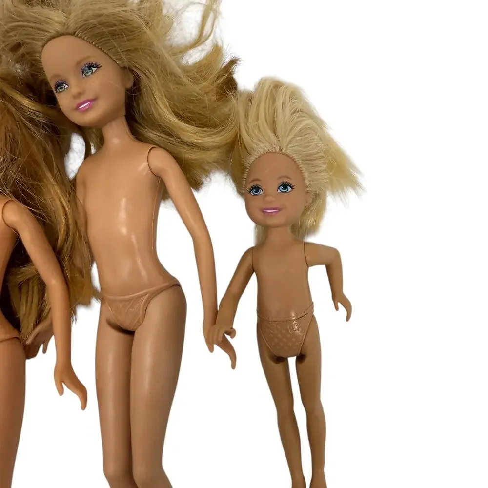 Barbie Mattel Stacie Chelsea 2010 2013 Nude Dolls LOT Of‎ Four Dolls